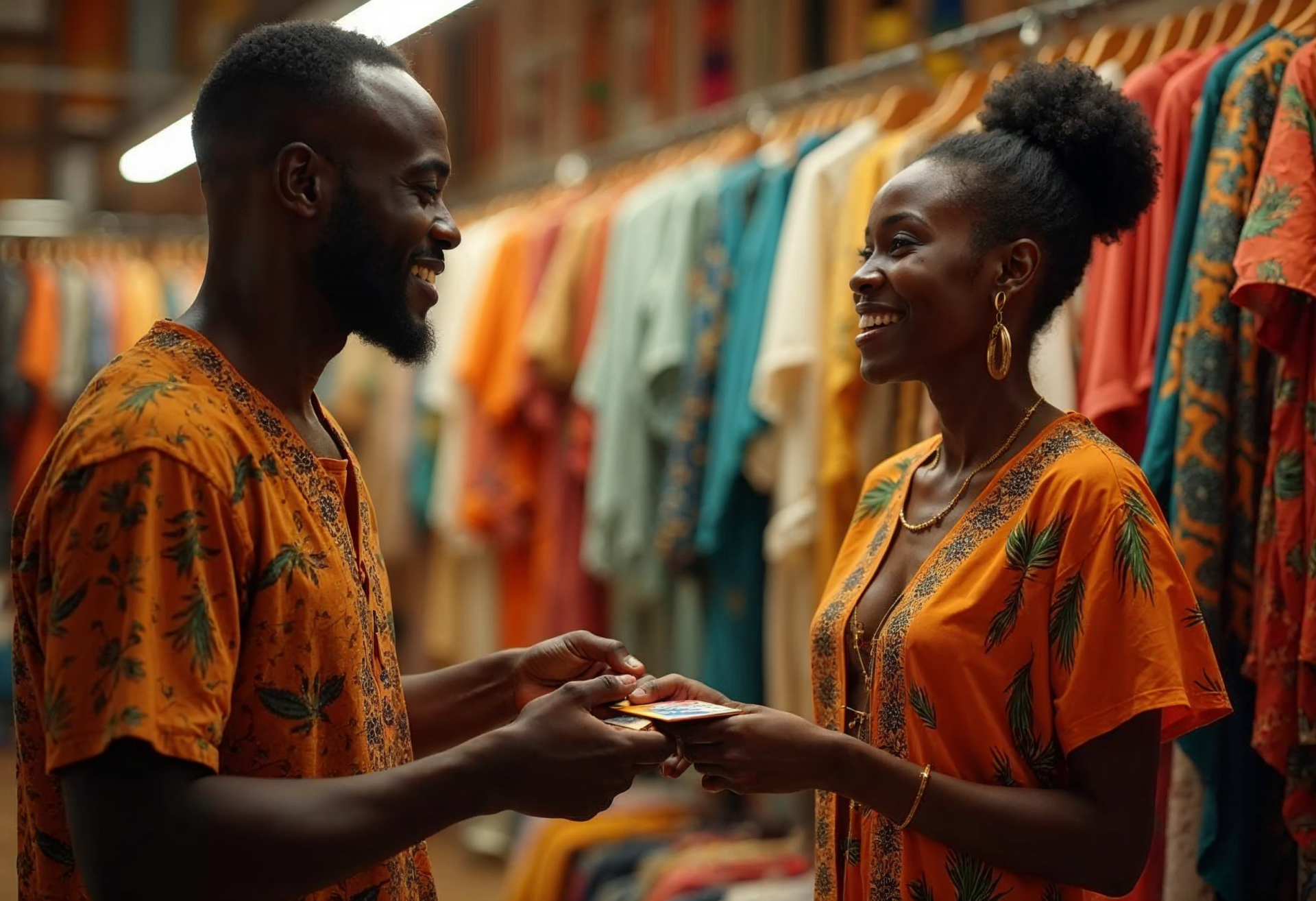 un-homme-qui-donne-une-carte-bancaire-a-une-femme-dans-un-magasin