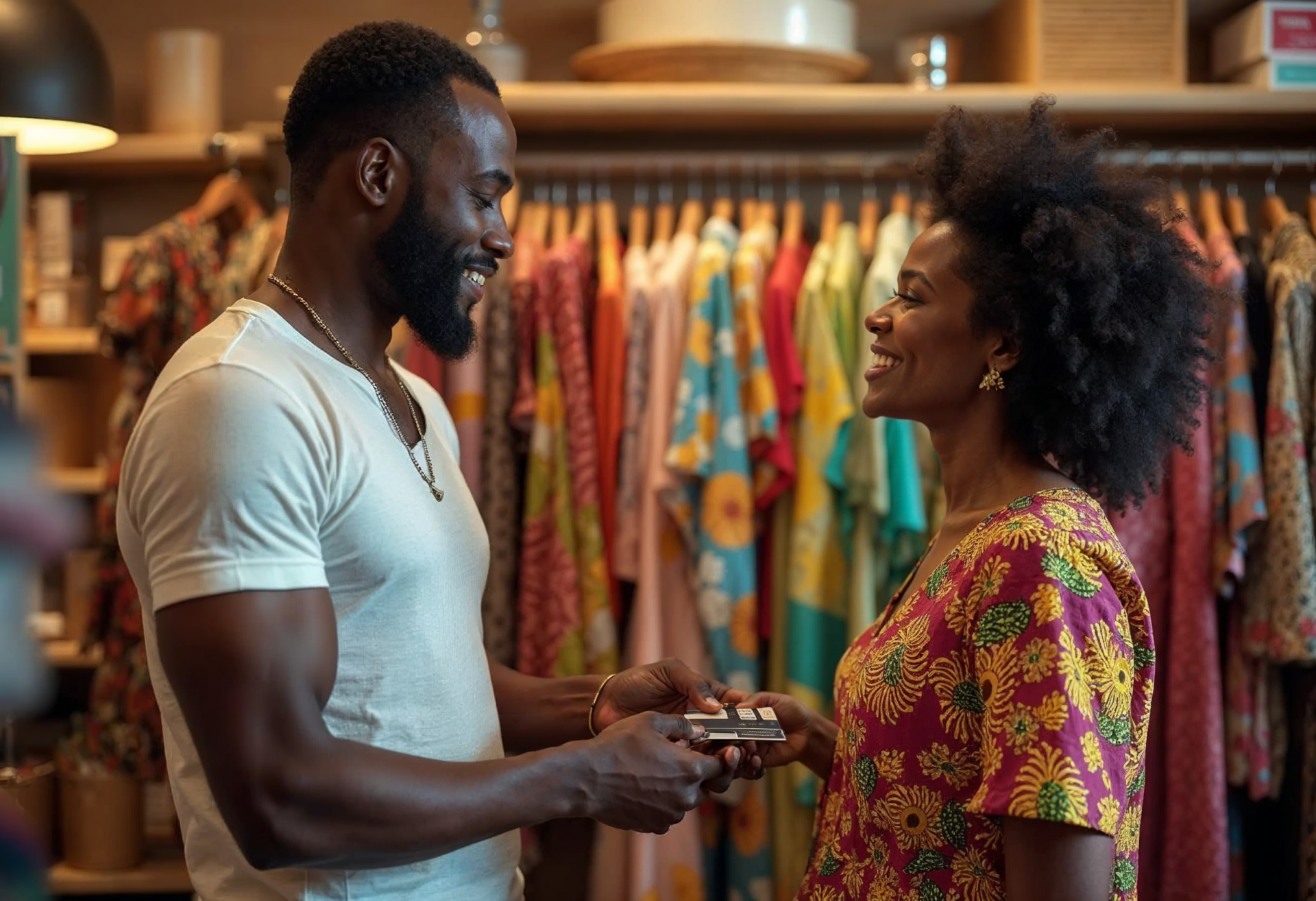 un-homme-qui-donne-une-carte-bancaire-a-une-femme-dans-un-magasin